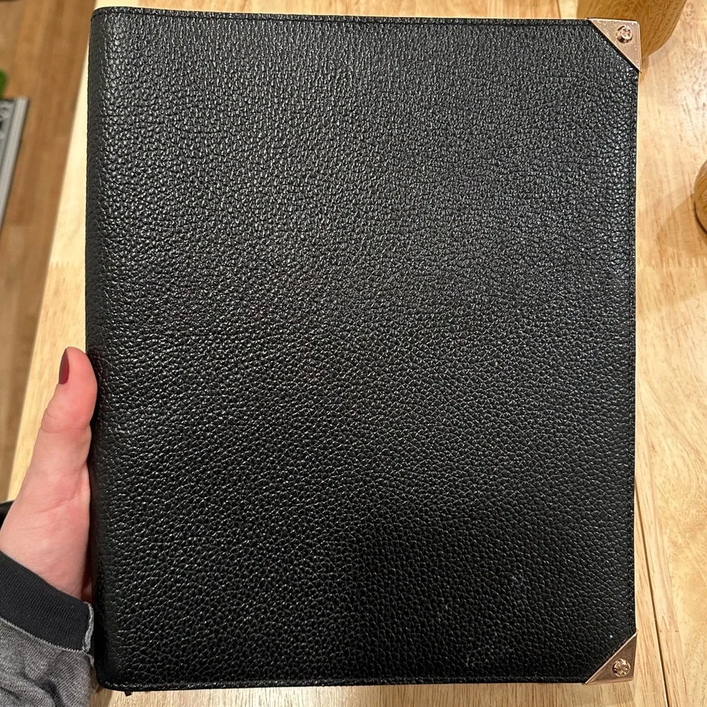 🔥 Alexander Wang Black Tablet Case with Gold Accents